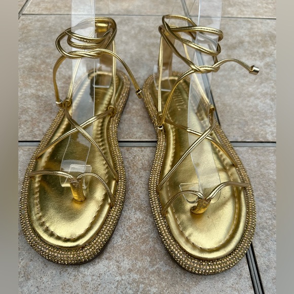 Schutz

Kittie Crytal-Embellished Wraparound Ankle Sandals - Picture 13 of 15